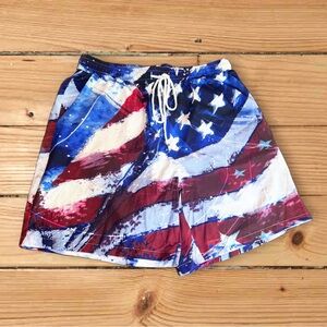 Patriotic American Flag Men's Shorts